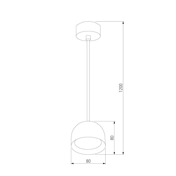 Подвесной светодиодный светильник Elektrostandard Uno 50261 LED a065705