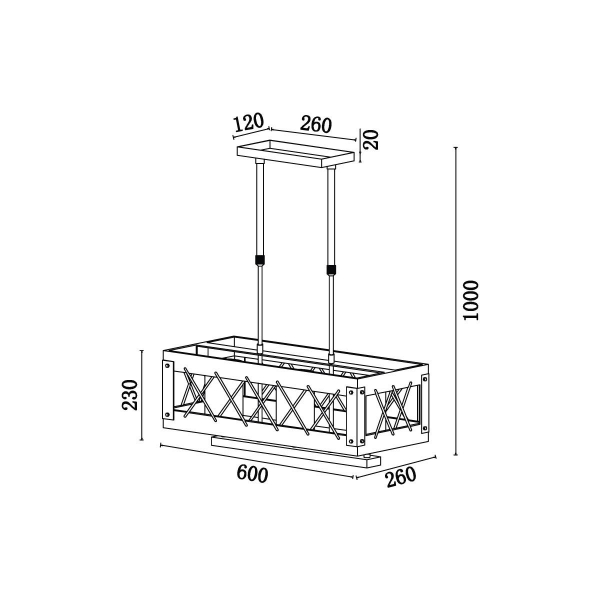 Подвесной светильник Vele Luce Cubo VL6052P03