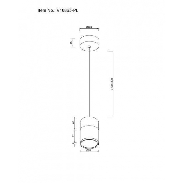 Подвесной светодиодный светильник Moderli Rinna V10865-PL