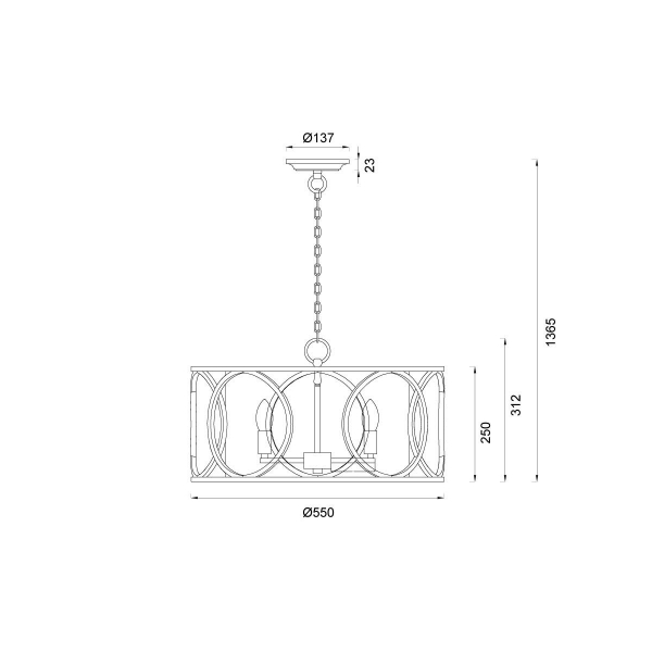 Подвесная люстра Vele Luce Beatrice VL4224P05