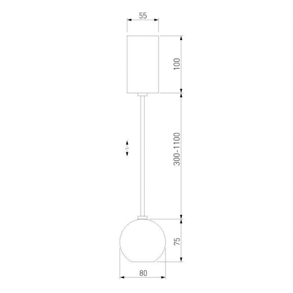 Подвесной светодиодный светильник Elektrostandard Giro 50215/1 Led черный a055672