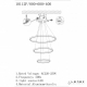 Подвесной светодиодный светильник iLedex Axis 10112P/3-63W-3000K (8/6/4) BR