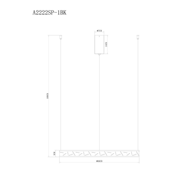 Подвесной светодиодный светильник Arte Lamp Shine A2222SP-1BK