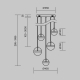 Подвесной светильник Maytoni MOD295PL-L60BBS3K