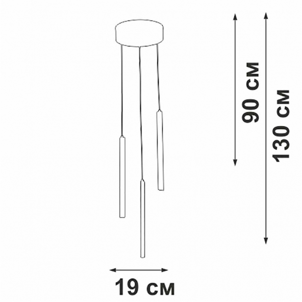 Подвесной светильник Vitaluce V3045-1/3S