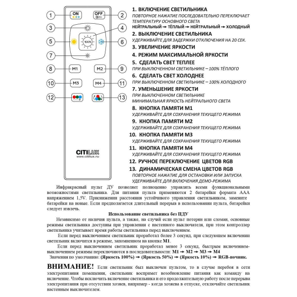 Потолочный светодиодный светильник Citilux Симпла CL714K900G