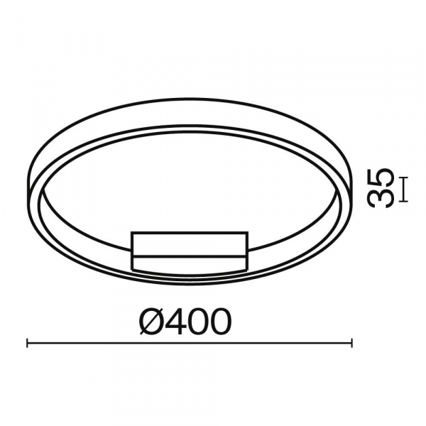 Потолочный светодиодный светильник Maytoni Rim MOD058CL-L25BSK