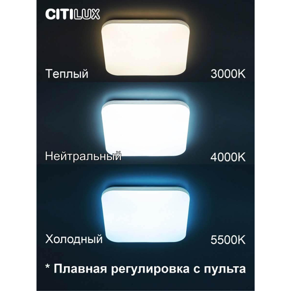 Потолочный светодиодный светильник Citilux Симпла CL714K480G