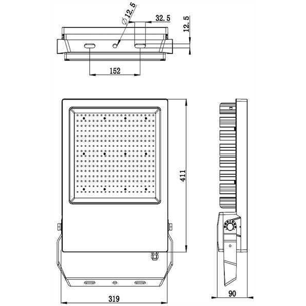 Прожектор светодиодный Deko-Light Atik 300W 4000K 732102