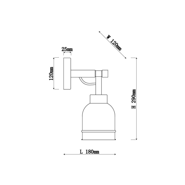 Бра Vele Luce Calma VL2122W01