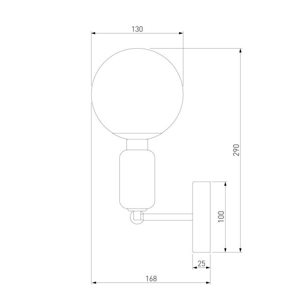 Бра Eurosvet Bubble 50251/1 черный