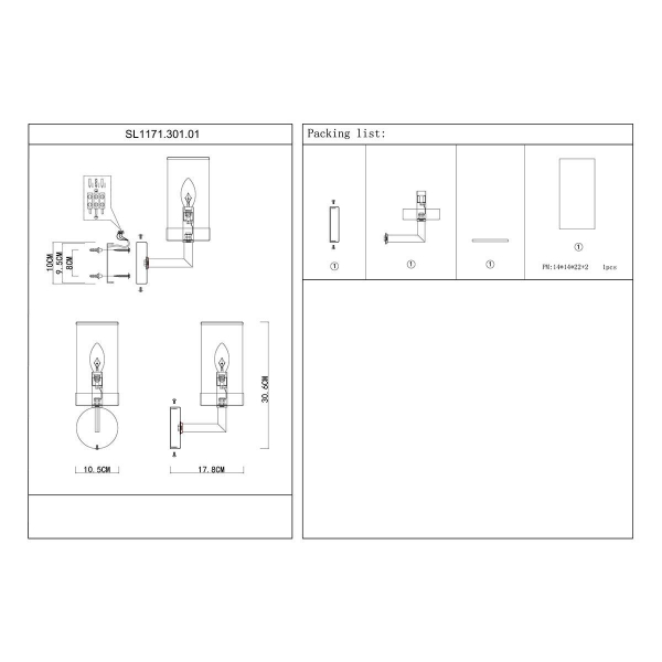 Бра ST Luce Masine SL1171.301.01