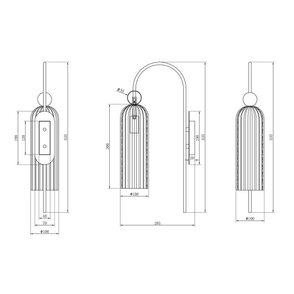 Бра Maytoni Antic MOD302WL-01W