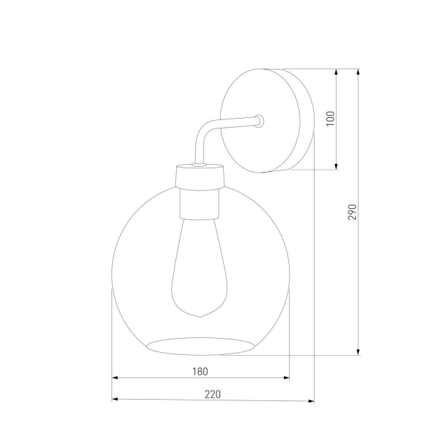 Бра TK Lighting 4019 Bari Graphite