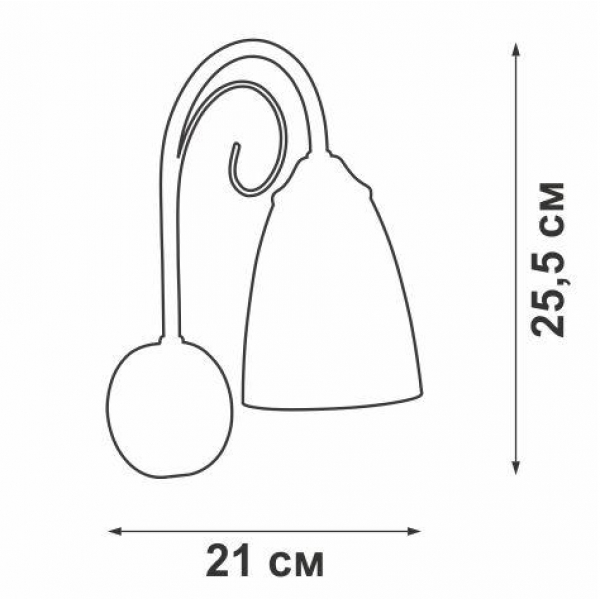 Бра Vitaluce V3736-9/1A