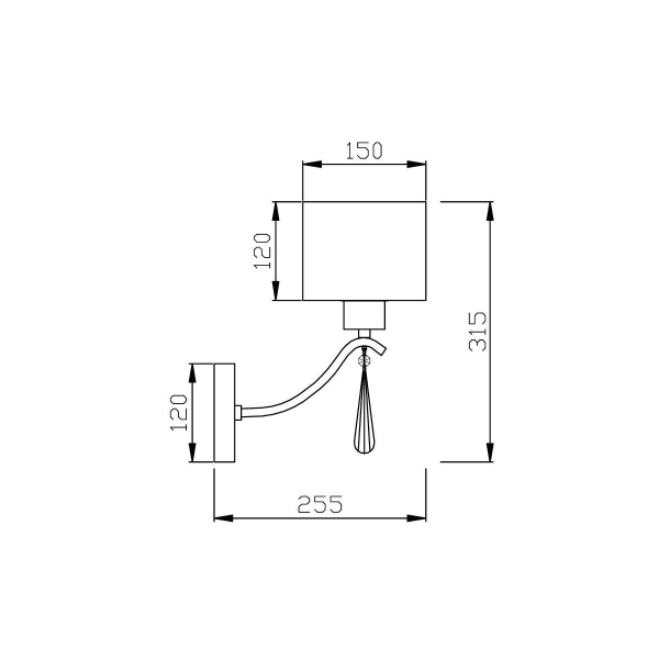 Бра Vele Luce Platonico VL1623W01