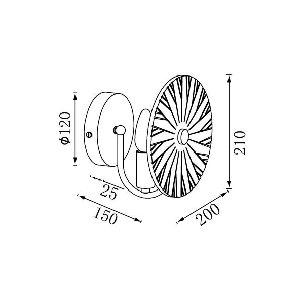 Бра Vele Luce Sirena VL3203W01