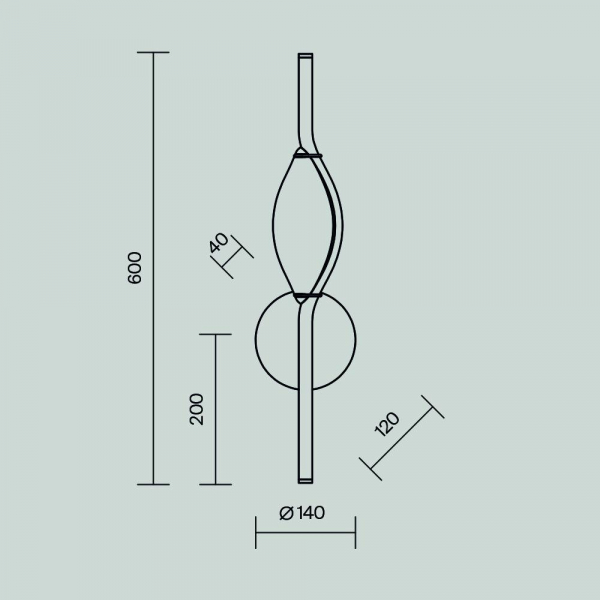 Бра Maytoni Foresight MOD347WL-L8BS3K