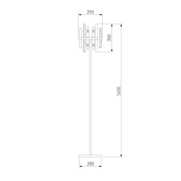 Торшер Bogates Hollis 01110/4