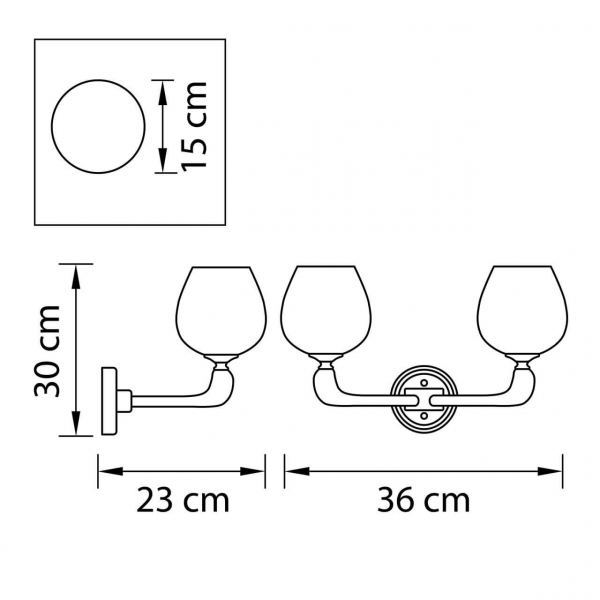 Бра Osgona Delta 706622