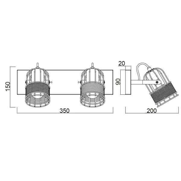 Спот Vele Luce Extra VL6472W02