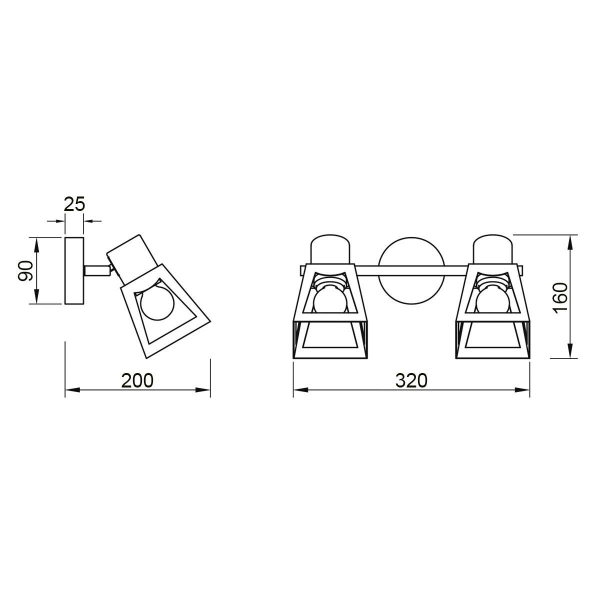 Спот Vele Luce Carisma VL6462W02