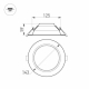 Встраиваемый светодиодный светильник Arlight IM-Cyclone-R145-14W Warm3000 023206(2)