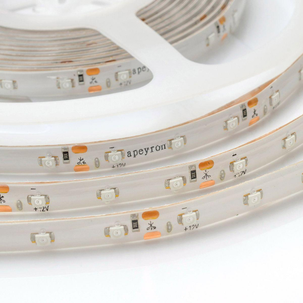 Светодиодная влагозащищенная лента Apeyron 4,8W/m 60LED/m 3528SMD зеленый 5M 07BL