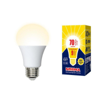 Лампа светодиодная Volpe E27 9W 3000K матовая LED-A60-9W/3000K/E27/FR/NR UL-00005622