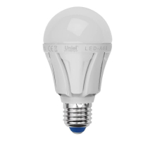 Лампа светодиодная Uniel E27 10W 3000K матовая LED-A60 10W/WW/E27/FR PLP01WH UL-00001524