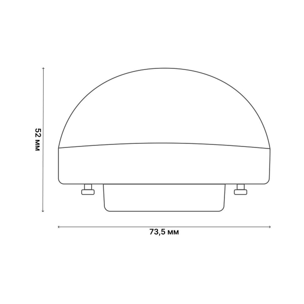 Лампа светодиодная Uniel GX53 10W 3000K матовая LED-GX53-10W/3000K/GX53/FR/SPHERE PLZ02WH UL-00011787