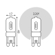 Лампа светодиодная Gauss G9 3W 4100K прозрачная 107409203