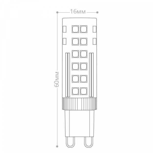 Лампа светодиодная Feron G9 7W 6400K прозрачная LB-433 25768