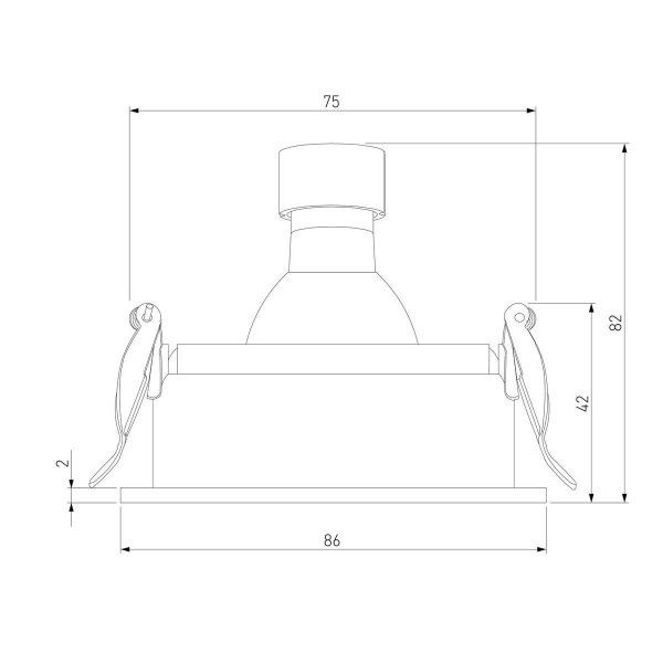 Встраиваемый светильник Elektrostandard Tune 25014/01 a065465