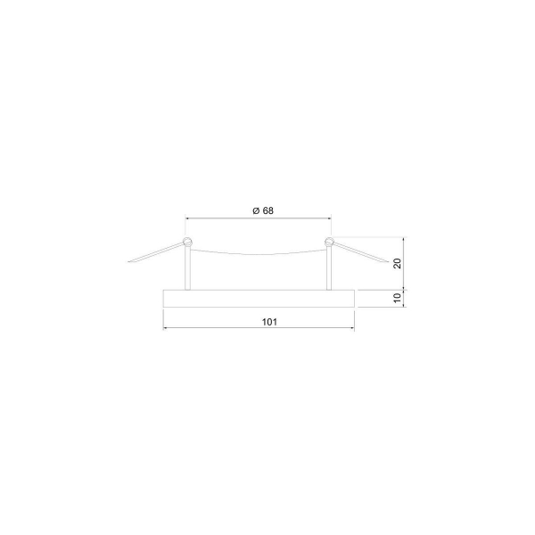 Встраиваемый светильник Elektrostandard 124 MR16 белый/серебро a053357