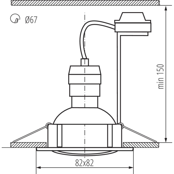 Точечный светильник (в комплекте 3 шт.) Kanlux TRIBIS II L C/M 23845