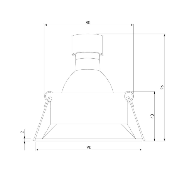 Встраиваемый светильник Elektrostandard Punto 25017/01 a065473