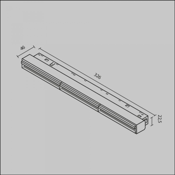 Трековый светодиодный светильник Maytoni Technical Magnetic Exility Parete TR106-4-18W-DS-B