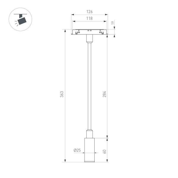 Трековый светодиодный светильник Arlight Mag-Orient-Spot-Flex-R25-3W Day4000 044647