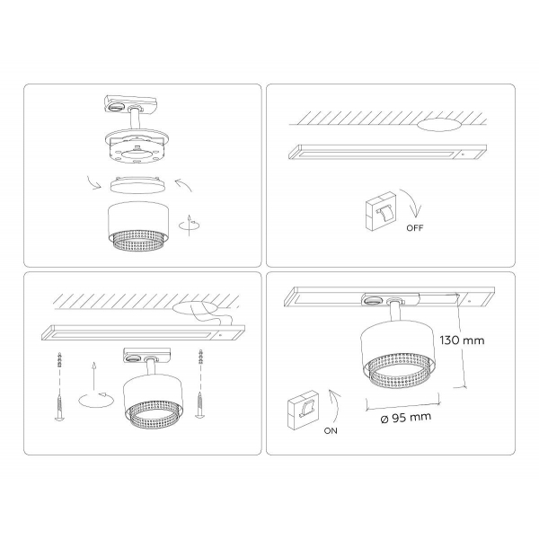 Трековый светильник Ambrella light Track System GL5381