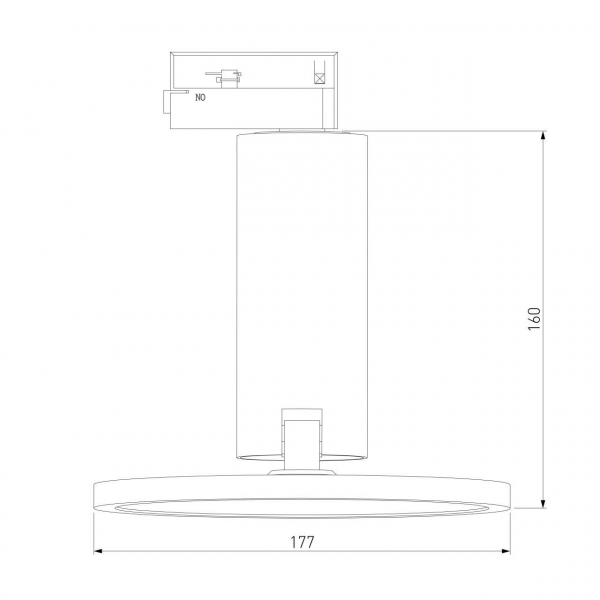 Трековый светодиодный светильник Elektrostandard Brain LTB50 12W 4200K черный a047378