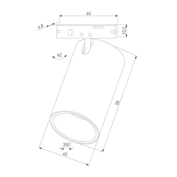 Трековый светодиодный светильник Elektrostandard Mini Magnetic 85159/01 a065646