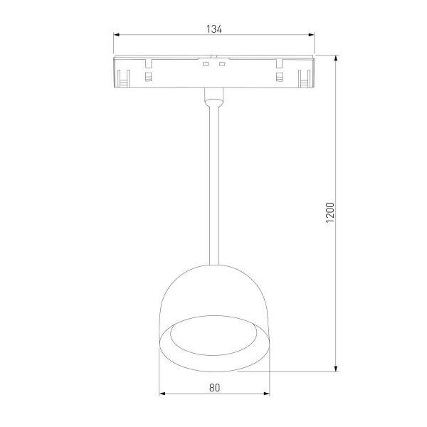 Трековый светодиодный светильник Elektrostandard Slim Magnetic Uno 85126/01 a065480