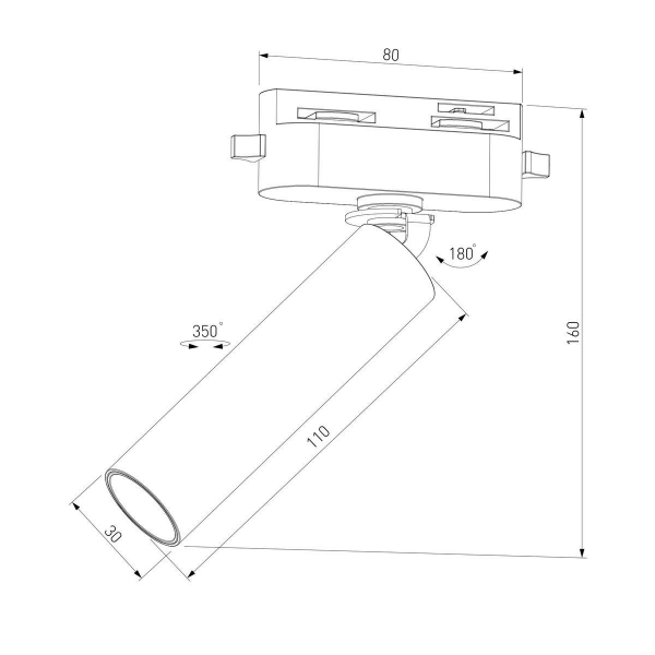 Трековый светодиодный светильник Elektrostandard Pika 85110/01 a065268