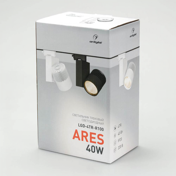 Трековый светодиодный светильник Arlight LGD-Ares-4TR-R100-40W Day4000 025537