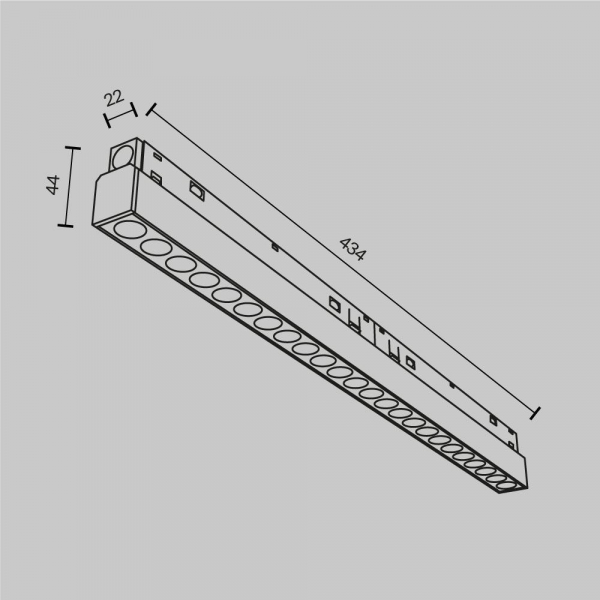 Трековый светодиодный светильник Maytoni Technical Exility Points TR031-4-24WTW-DD-W