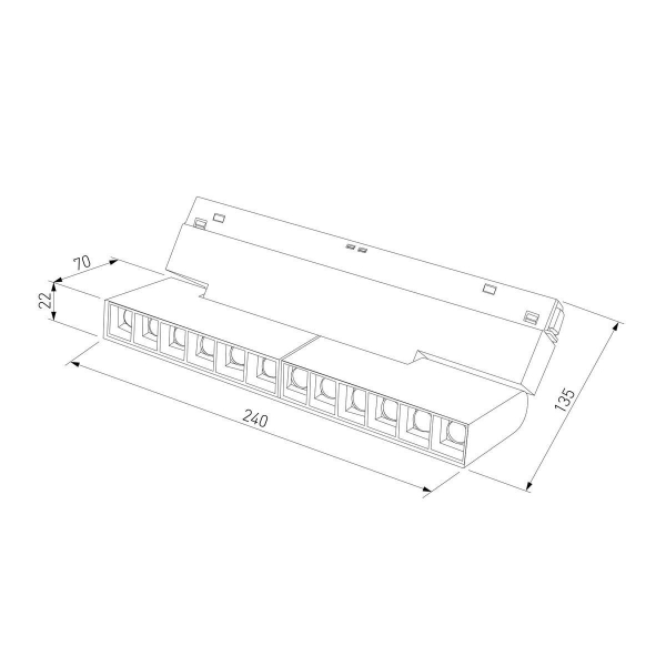 Трековый светодиодный светильник Elektrostandard Slim Magnetic Mobi 85191/01 a066540