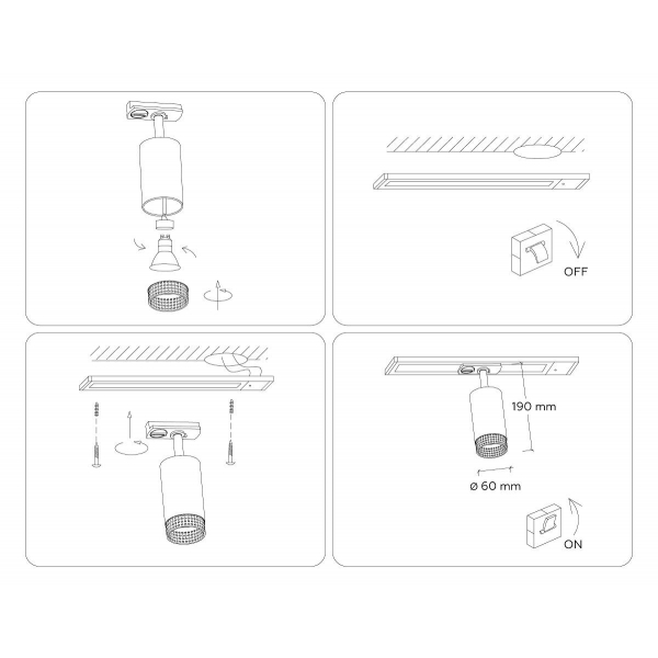 Трековый светильник Ambrella light Track System GL5162