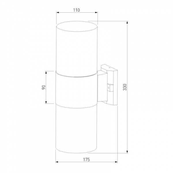 Уличный настенный светильник Elektrostandard Roil 35125/D a055636