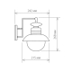 Уличный настенный cветильник Elektrostandard Talli D GL 3002D черный a038480